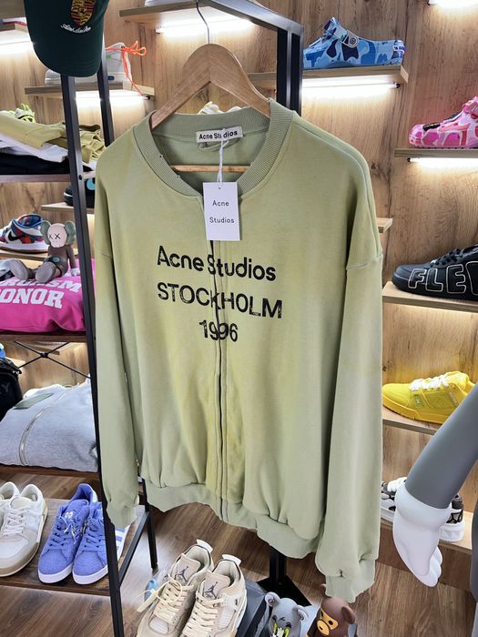 Кофта На Замку ACNE STUDIOS “Stockholm 1996” Green Faded
