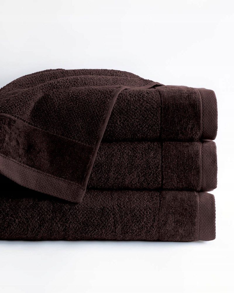 Ręcznik Vito 30x50 brązowy frotte bawełniany