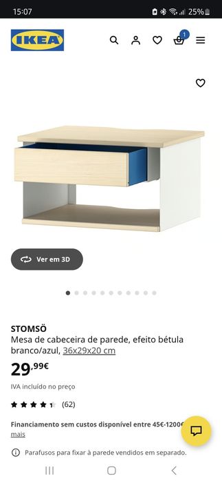 Mesa de cabeceira IKEA
