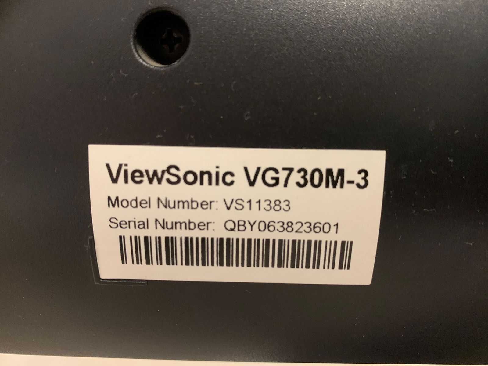 Монитор Viewsonic VG730m не включается
