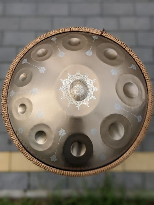 Ханг Золотий Арт 10нот| Handpan з мандалами D minor