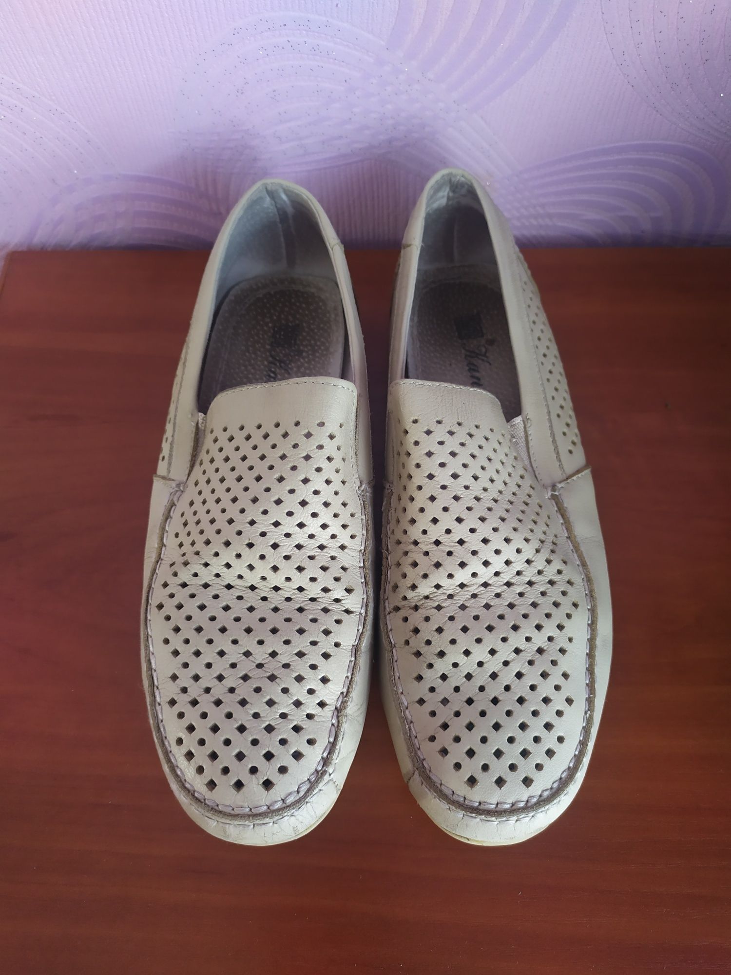 Продам шкіряні мокасини 35р.