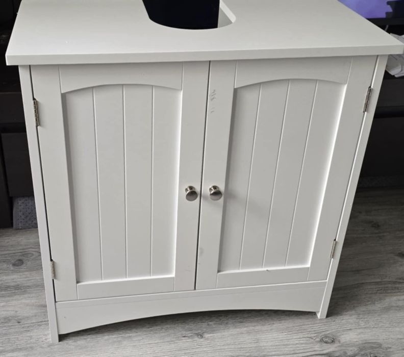 Szafka pod umywalkę biała