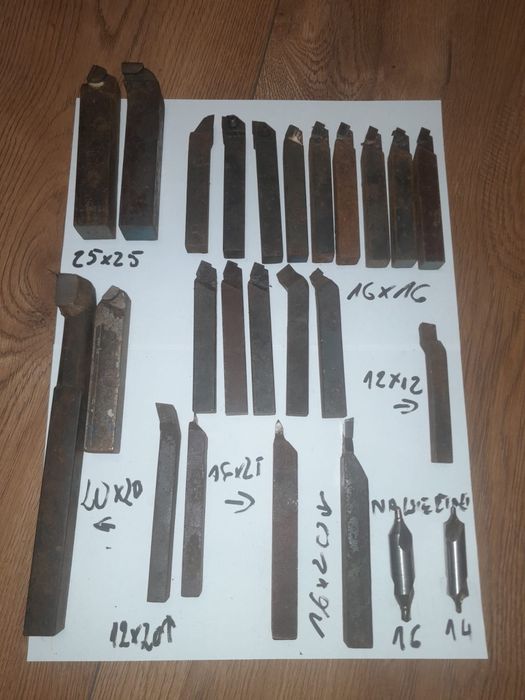 Zestaw noży tokarskich PRL