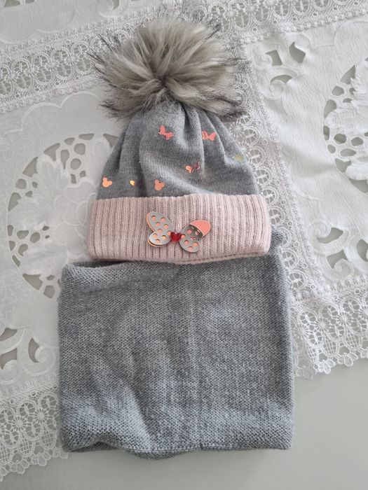 Komplet czapka+komin