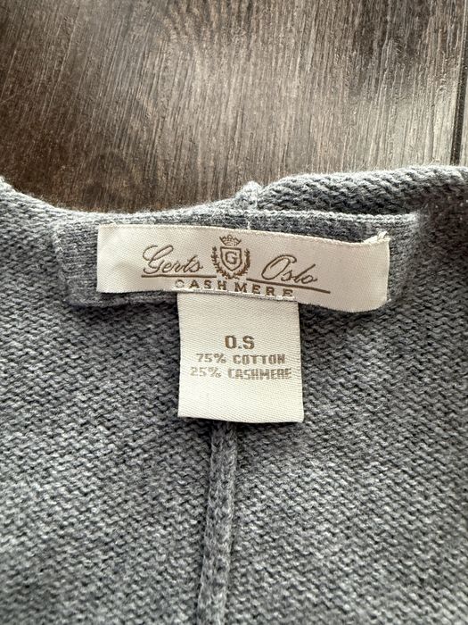 Szare ponczo Gerts Oslo Cashmere one size kardigan kaszmirowy M L s