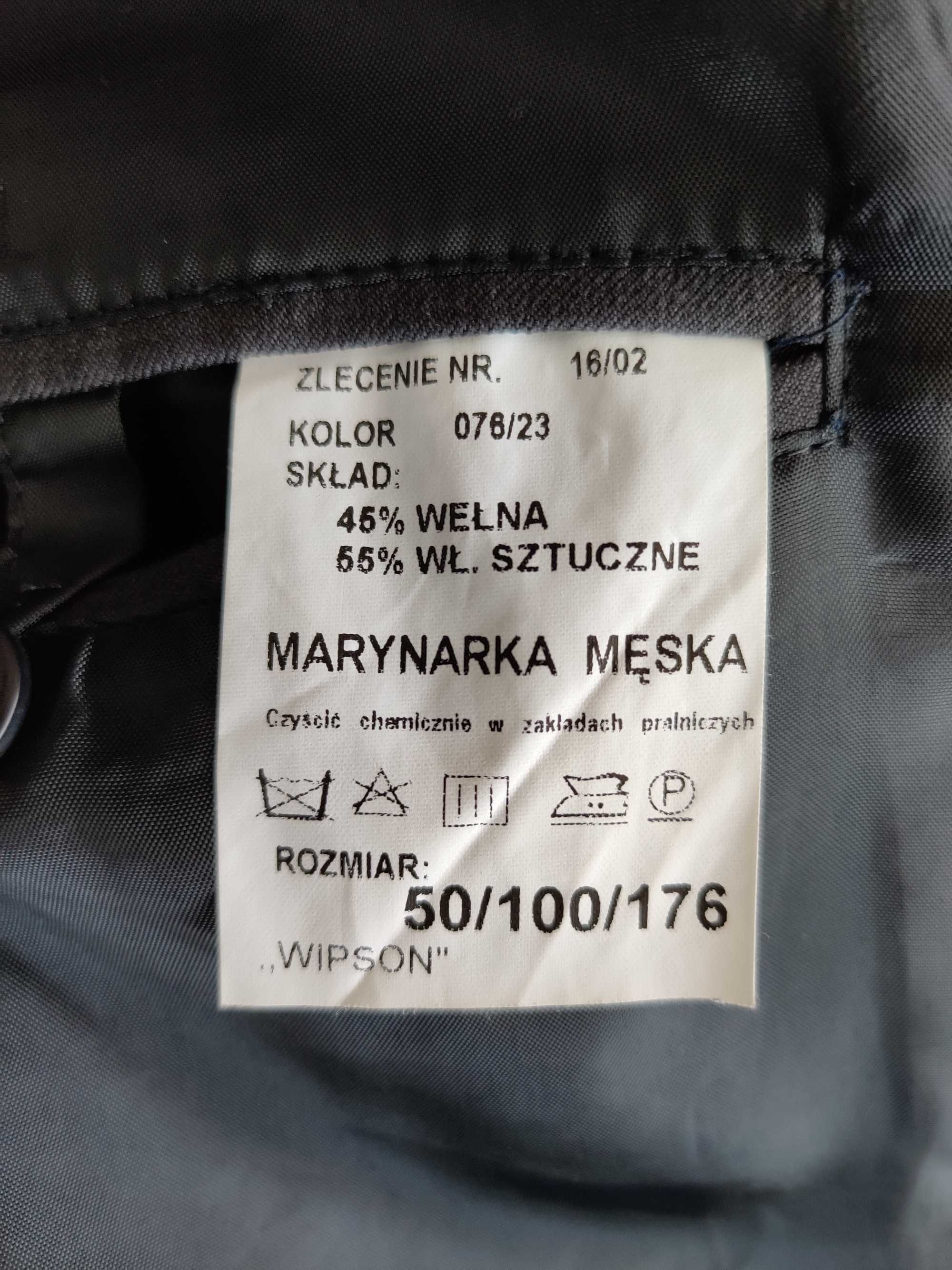 czarna marynarka męska od garnituru, rozmiar 50/100/176