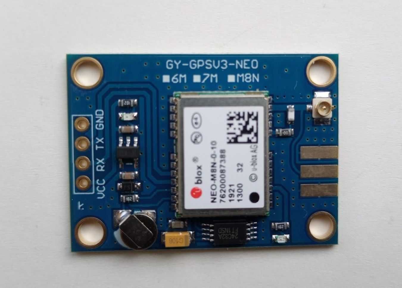Навигационный модуль UBlox Neo-8M GPS SBAS WAAS EGNOS MSAS выход UART