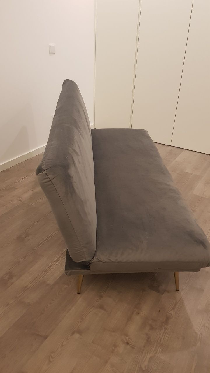 Sofá cama cinzento