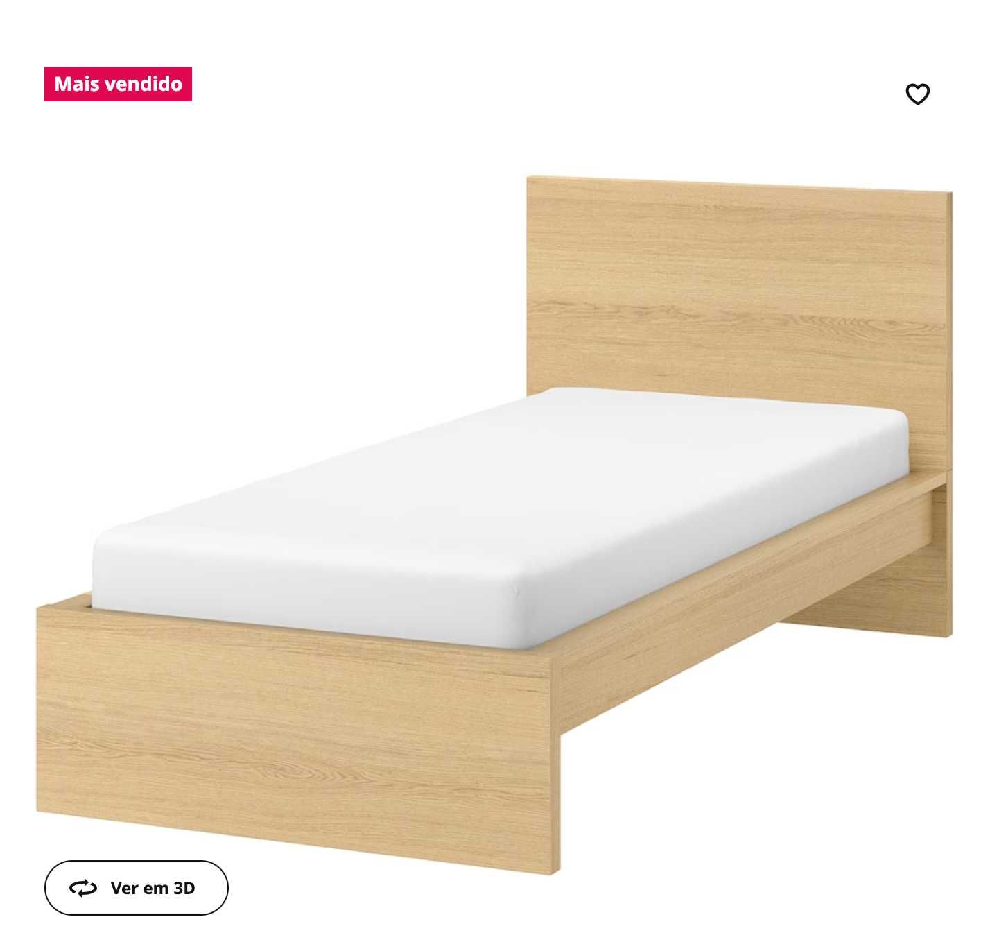 Camas de solteiro MALM IKEA - completas