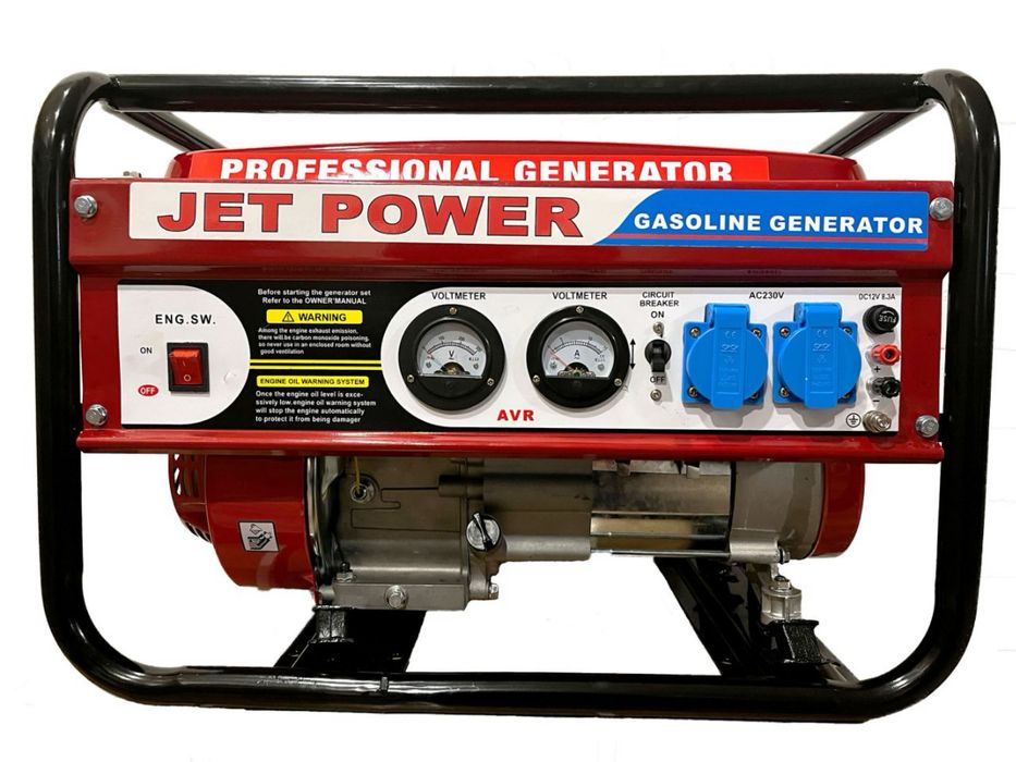 Генератор бензиновый, 3 кВт, 220в, медный(Cu), Jet Power 3700