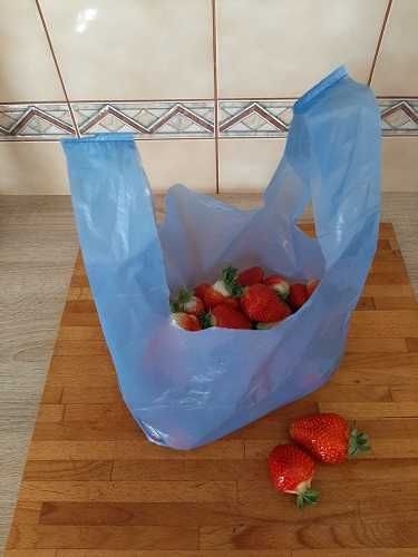 reklamówki na 3 kg zrywki 600 sztuk niebieskie