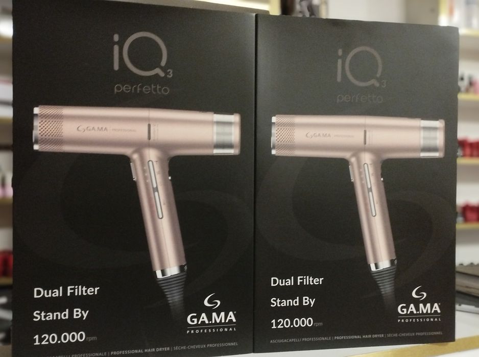Фен GaMa iQ3 Perfetto Oxy Active Rose Gold 1600Вт – Професійний Фен