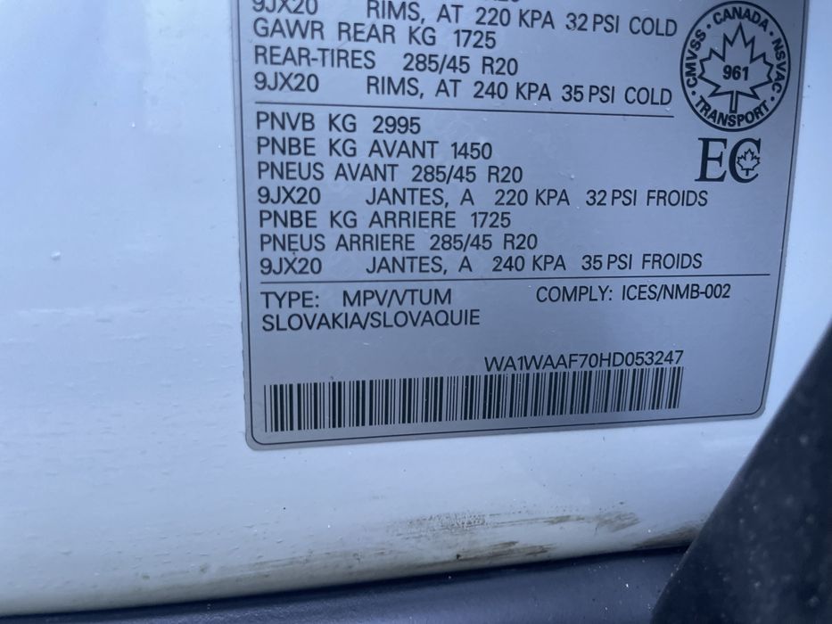 Audi Q7 S-Line 2017року