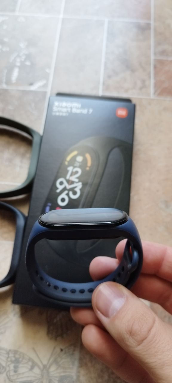 Фітнес браслет, трекер Xiaomi Mi Band 7: укр/рос, +2 дод.ремінці