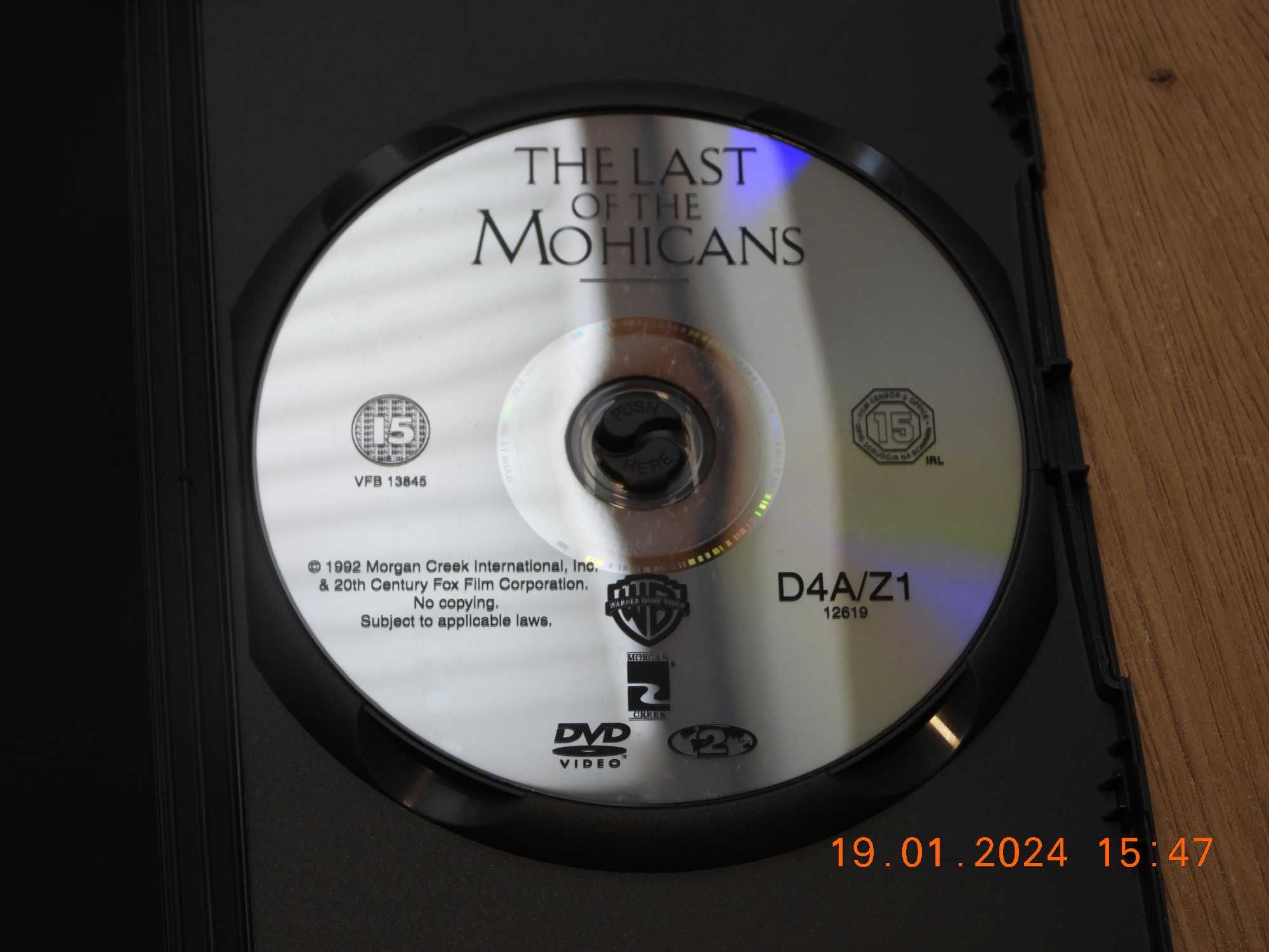 Film The Last Of The Mohicans (Ostatni Mohikanin) płyta DVD