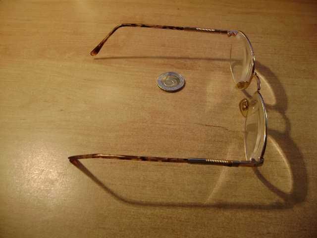 Starocie z PRL - Okulary damskie korekcyjne +4 dioptrie rozstaw 13,5cm