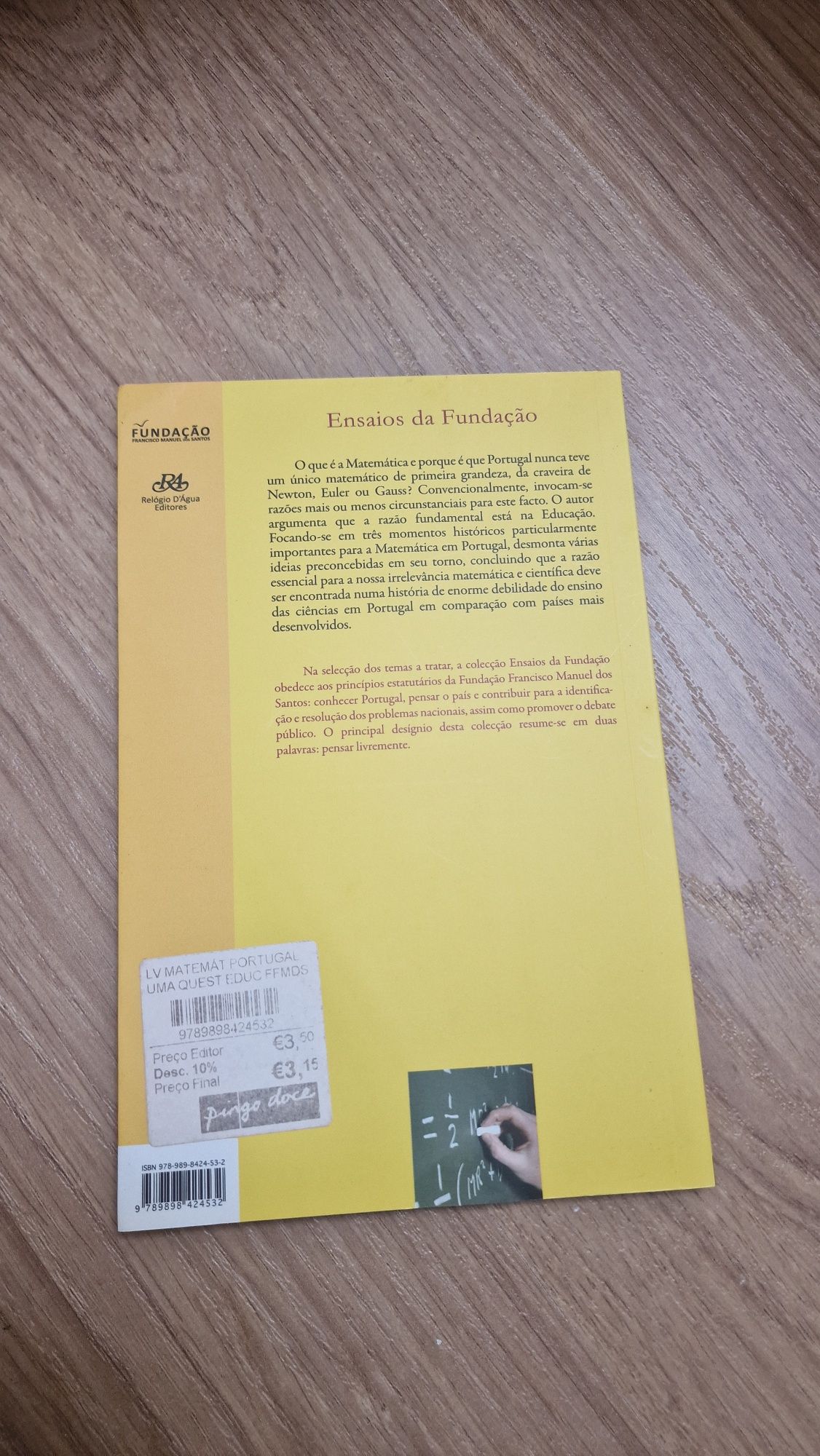 Livro Matemática em Portugal