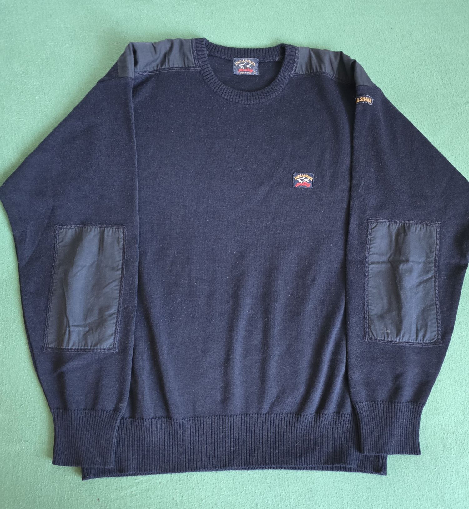 Sweter Wełniany Paul & Shark Rozmiar L Bardzo Dobry Stan