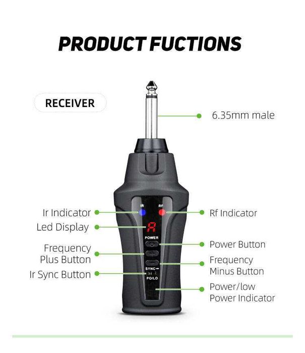 Acemic ST-5 zestaw bezprzewodowy do saksofonu , trąbki ST5