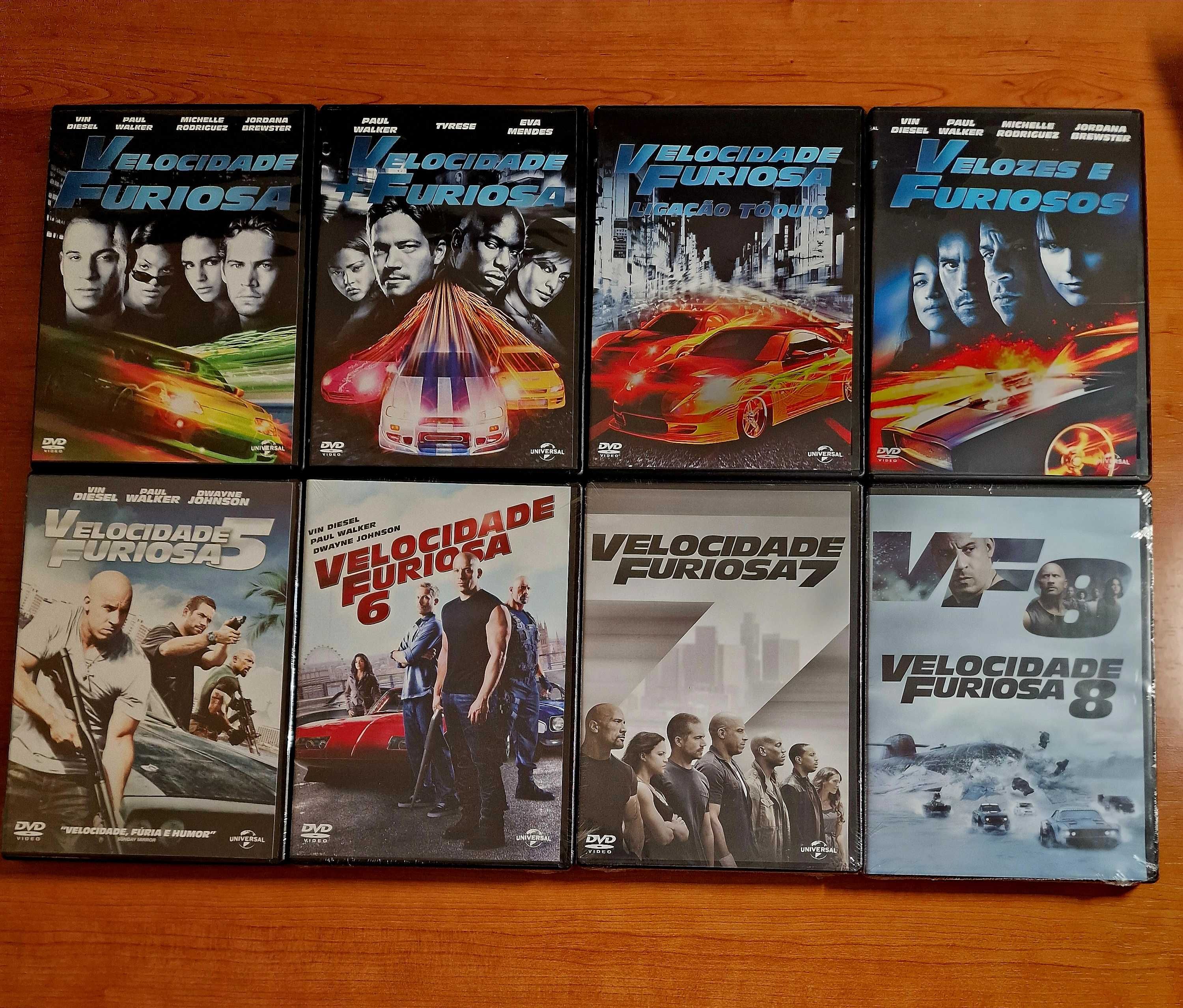 Pack VELOCIDADE FURIOSA - 8 Filmes /Horas de EXTRAS/Adrenalina Máxima!