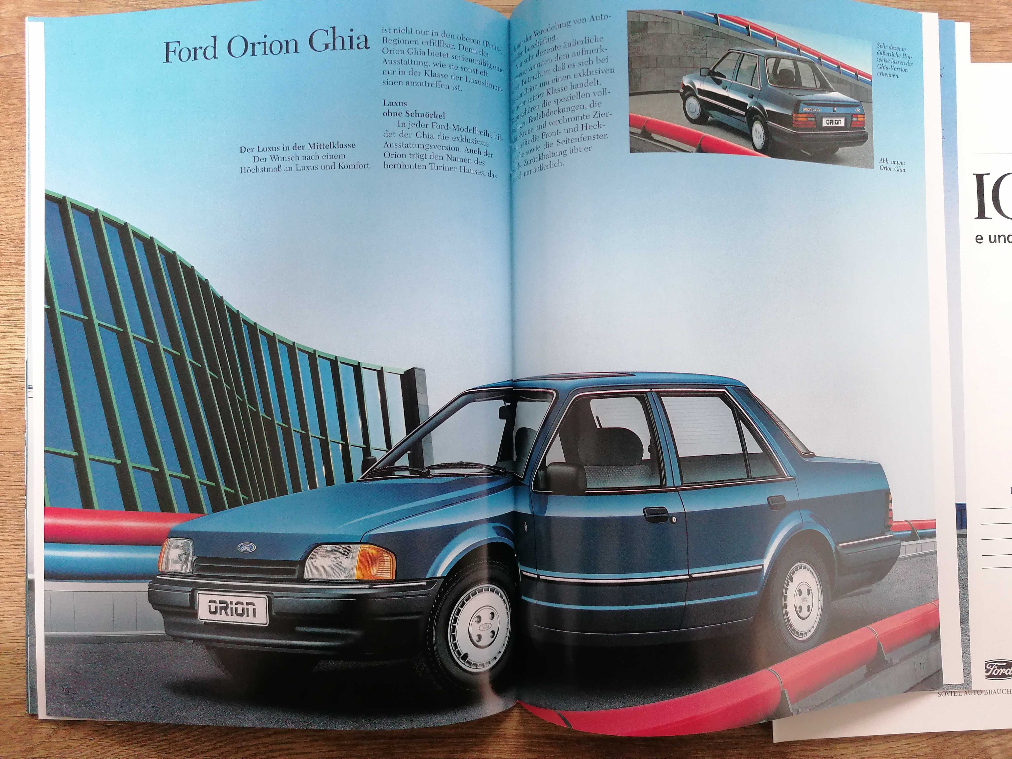 Prospekt Ford Orion CL Ghia