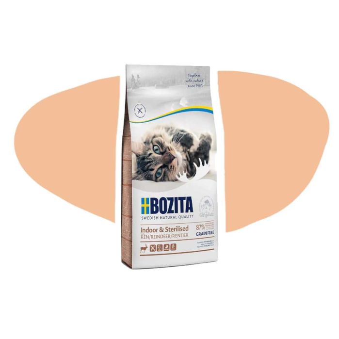 Bozita Indoor & Sterilised z Reniferem 2kg sterylizowane