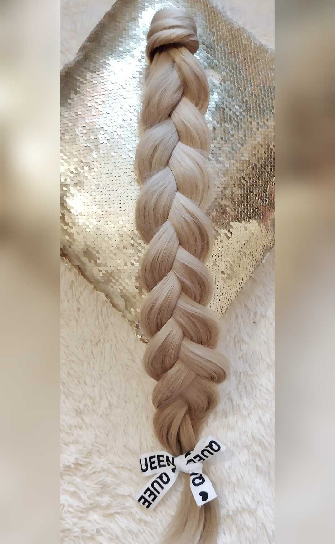 Kucyk długi doczepiany jasny blond, 70cm, jak naturalny, ponytail hair