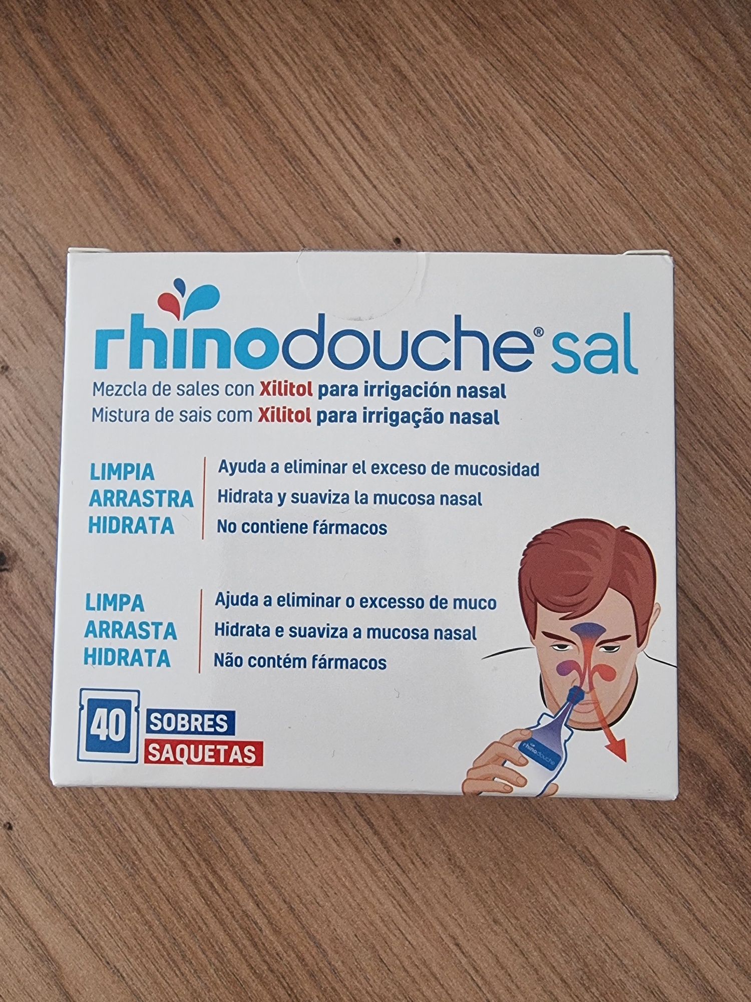 Rhinodouche saquetas Adulto
Irrigação nasal com Rhinodouche®
