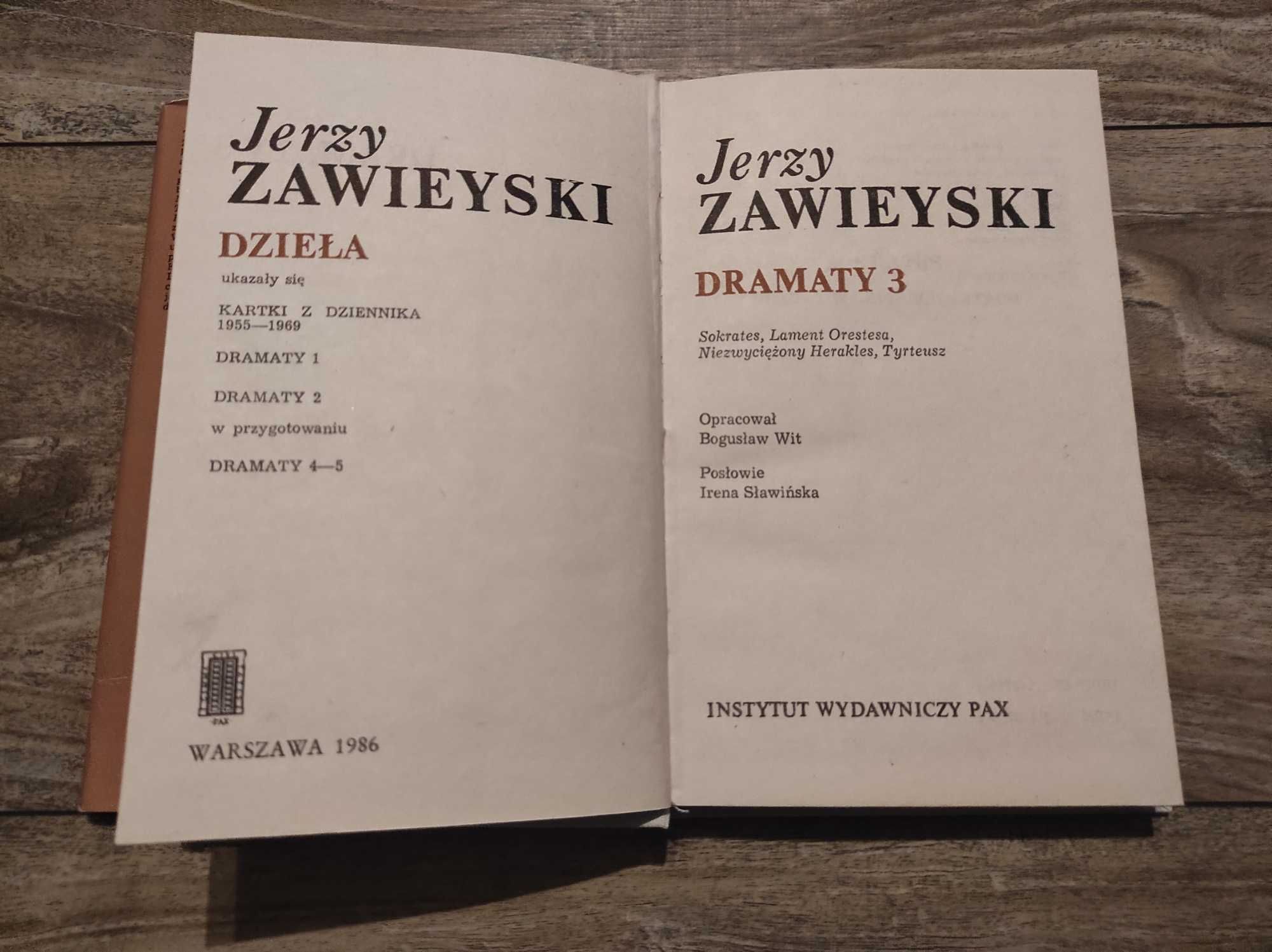 Książka,Dramaty , Jerzy Zawieyski