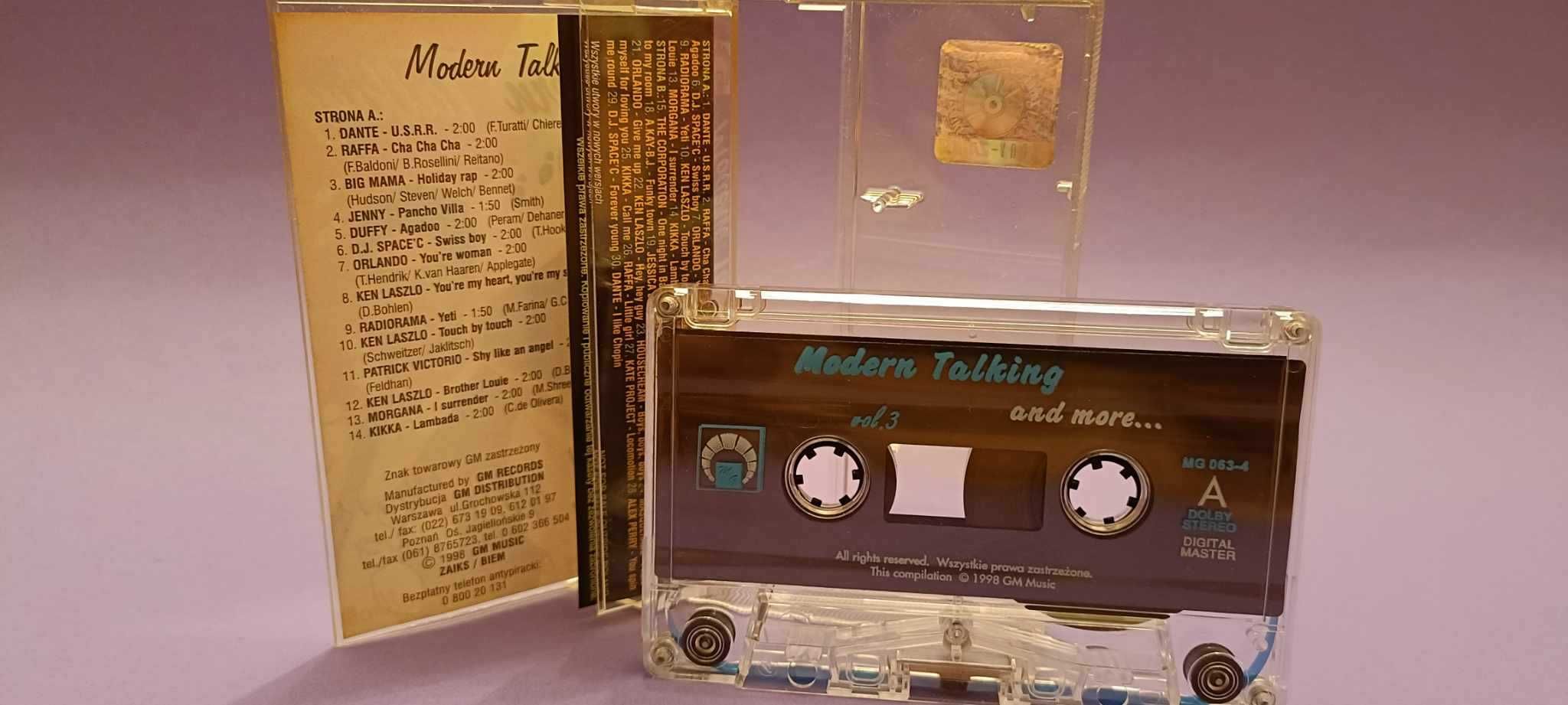 Modern Talking And More... Vol. 3 KASETA MAGNETOFONOWA  1998