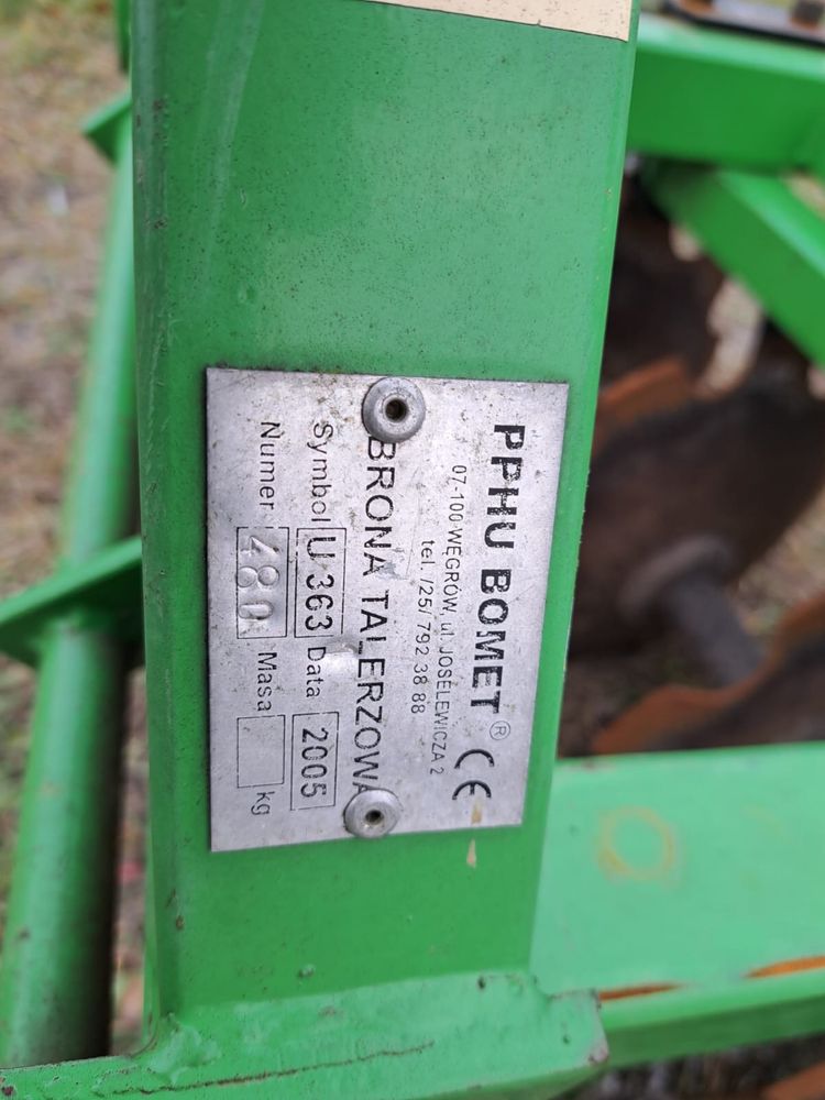 Tależówka BOMET 1.8m oryginalny lakier -jak nowa