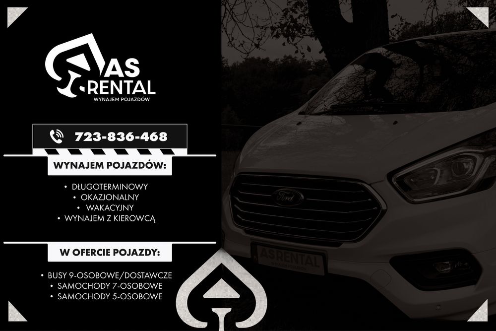 Busy Wynajem samochodów 9 osobowy LONG, miniVany/samochody osobowe