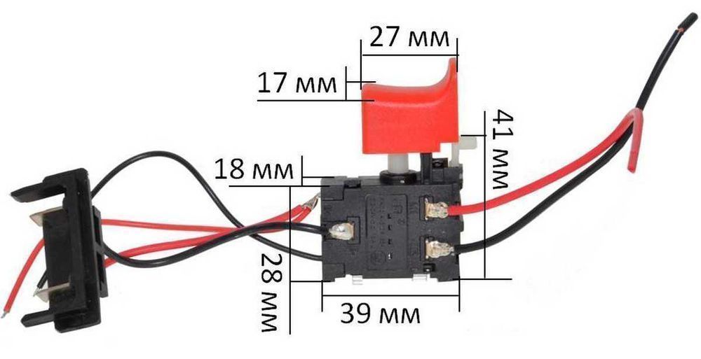Кнопка шуруповерта Зенит ЗША-18 A Li Профи кн1064