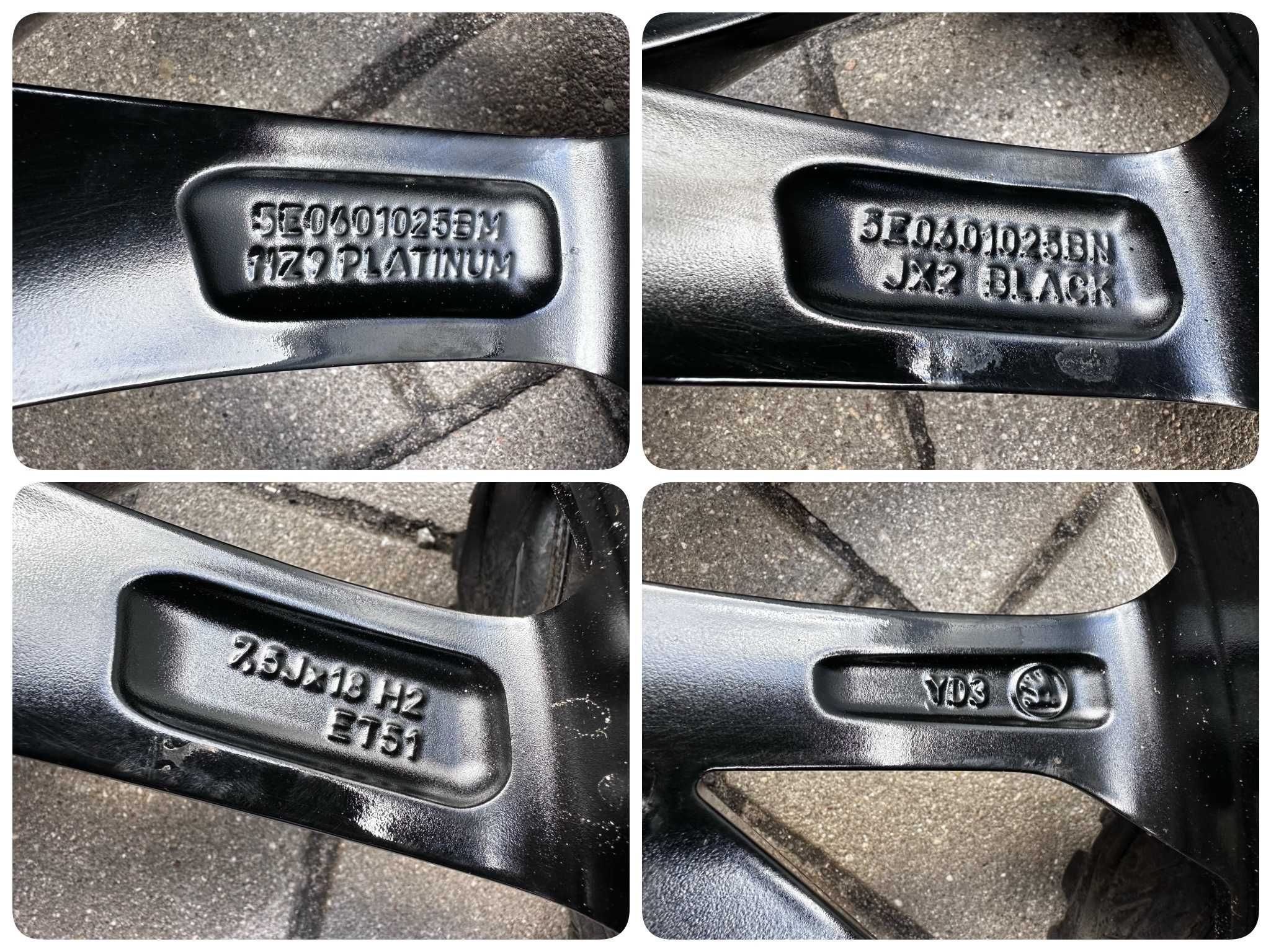 Koła Letnie SKODA 18 Octavia II A5 1Z III A7 5E Yeti 5L 225/40R18 7MM