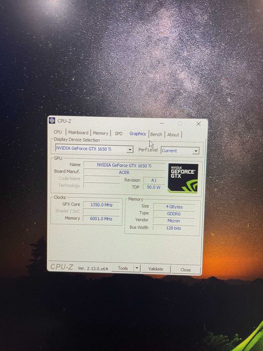 Ноутбук Acer Nitro5 AN517-52 /i5 10300H/GTX 1650TI/RAM 16GB/SSD 1TB M2
