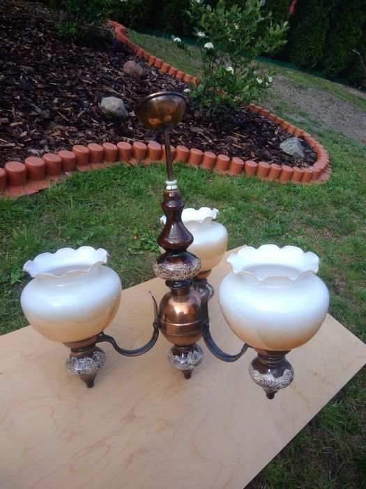 Żyrandol PRL stan idealny