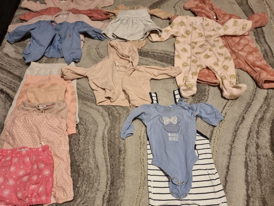 30 ciuszków dla dziewczynki rozmiar 68