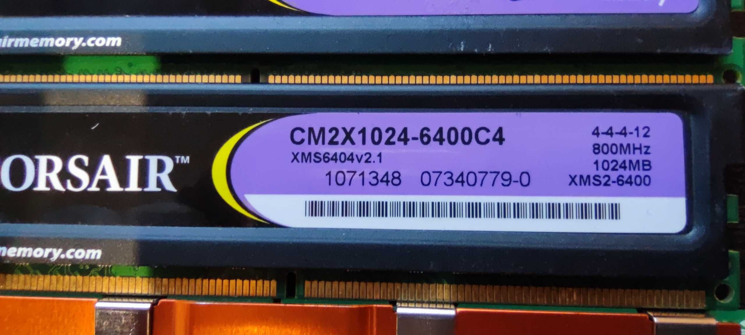 Pamięć RAM Corsair, Netlist, Hynix DDR2  1 GB 800 7 sztuk.