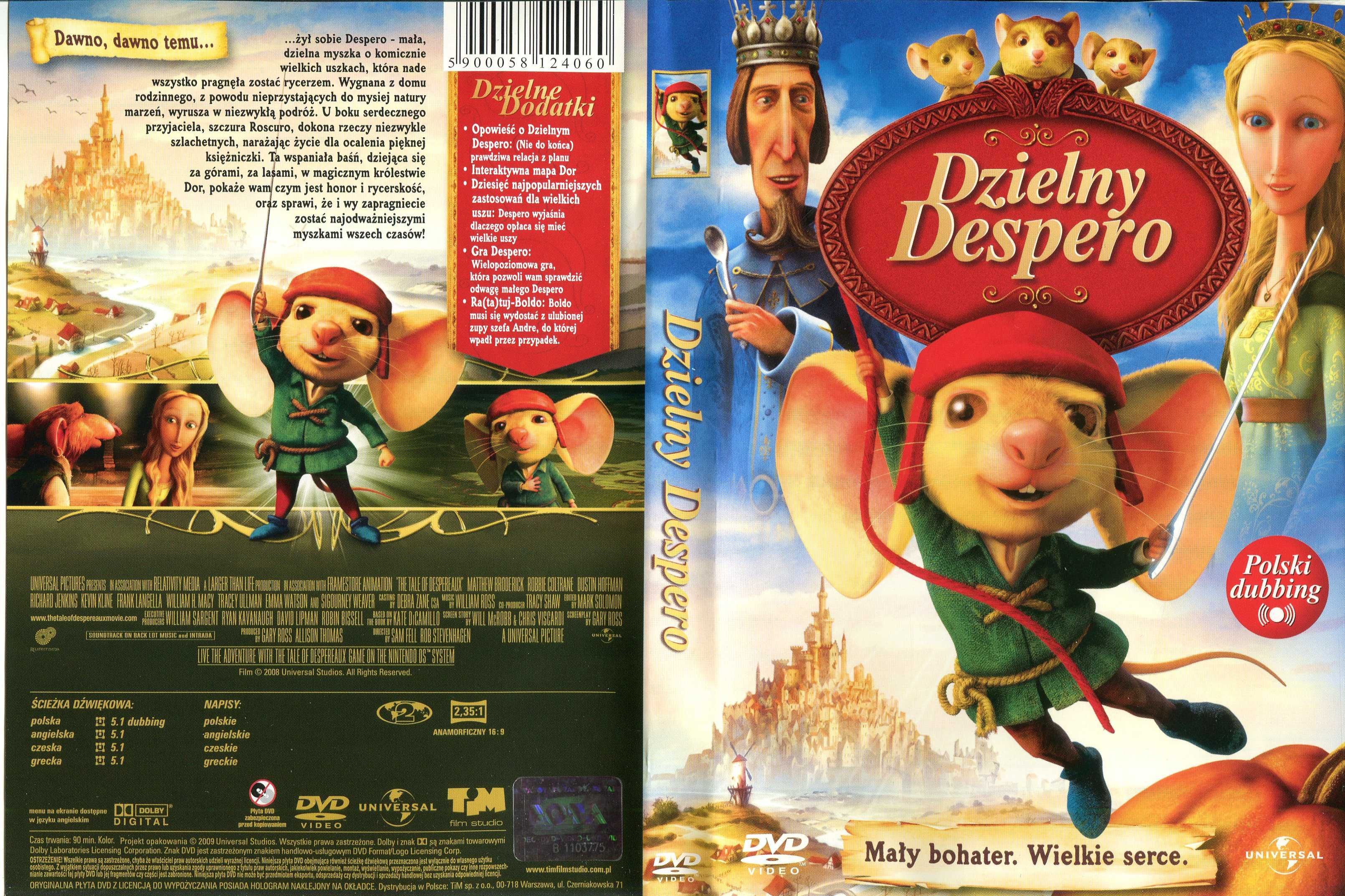 Dzielny Despero dvd