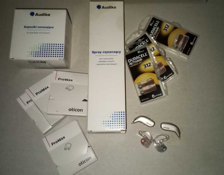 Aparat słuchowy OTICON Zircon 1 Minirite R (szary) komplet 2 szt.