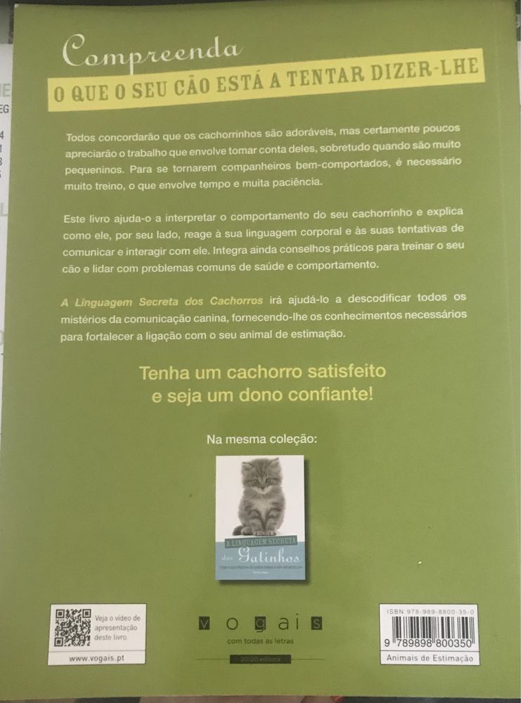 Livro “A Linguagem Secreta dos Cachorros”