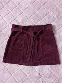 Spódnica spódniczka XL xl bordowa wiązana