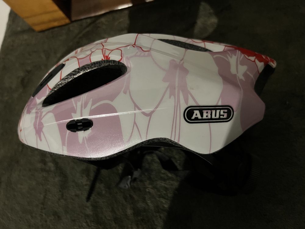 Abus kask rowerowy dziecięcy 48-55 z lampką