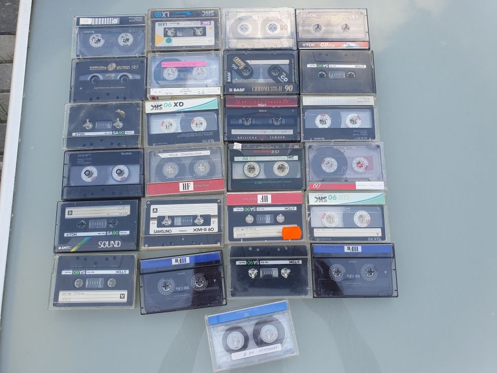 Zestaw kaset magnetofonowych 25szt