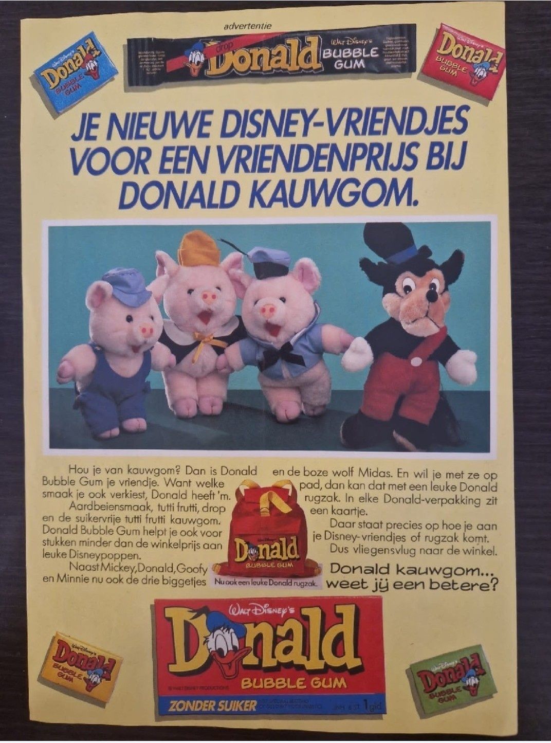 Donald Plakat Reklamowy z lat 90