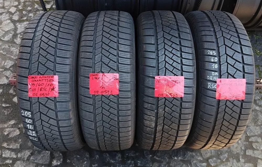 205 60 16 Continental Opony zimowe TS830P RSC BMW 4szt.