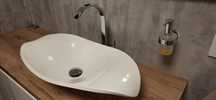 Umywalka nablatowa plus bateria
