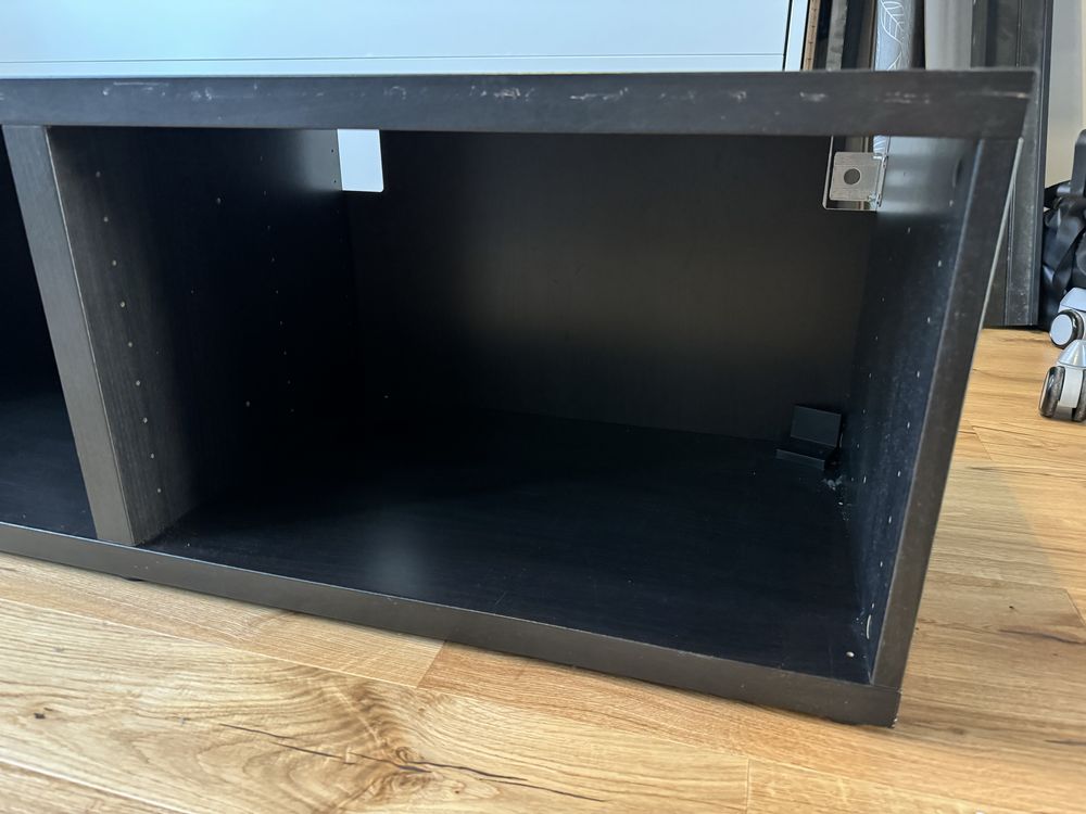 Besta Ikea Szafka pod TV, czarnybrąz, 180x40x38 cm