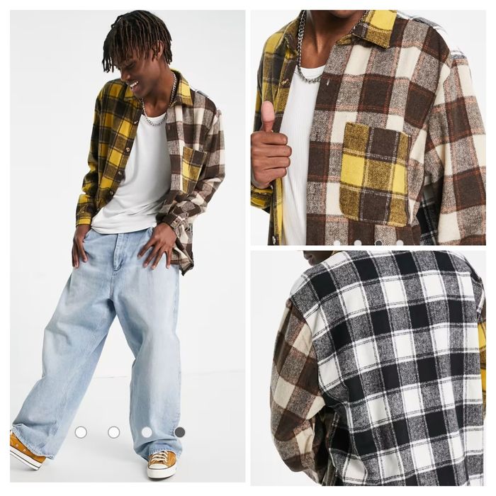 Тепла сорочка рубашка в клітинку